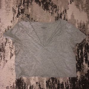 Target Merona V-Neck Crop Tee